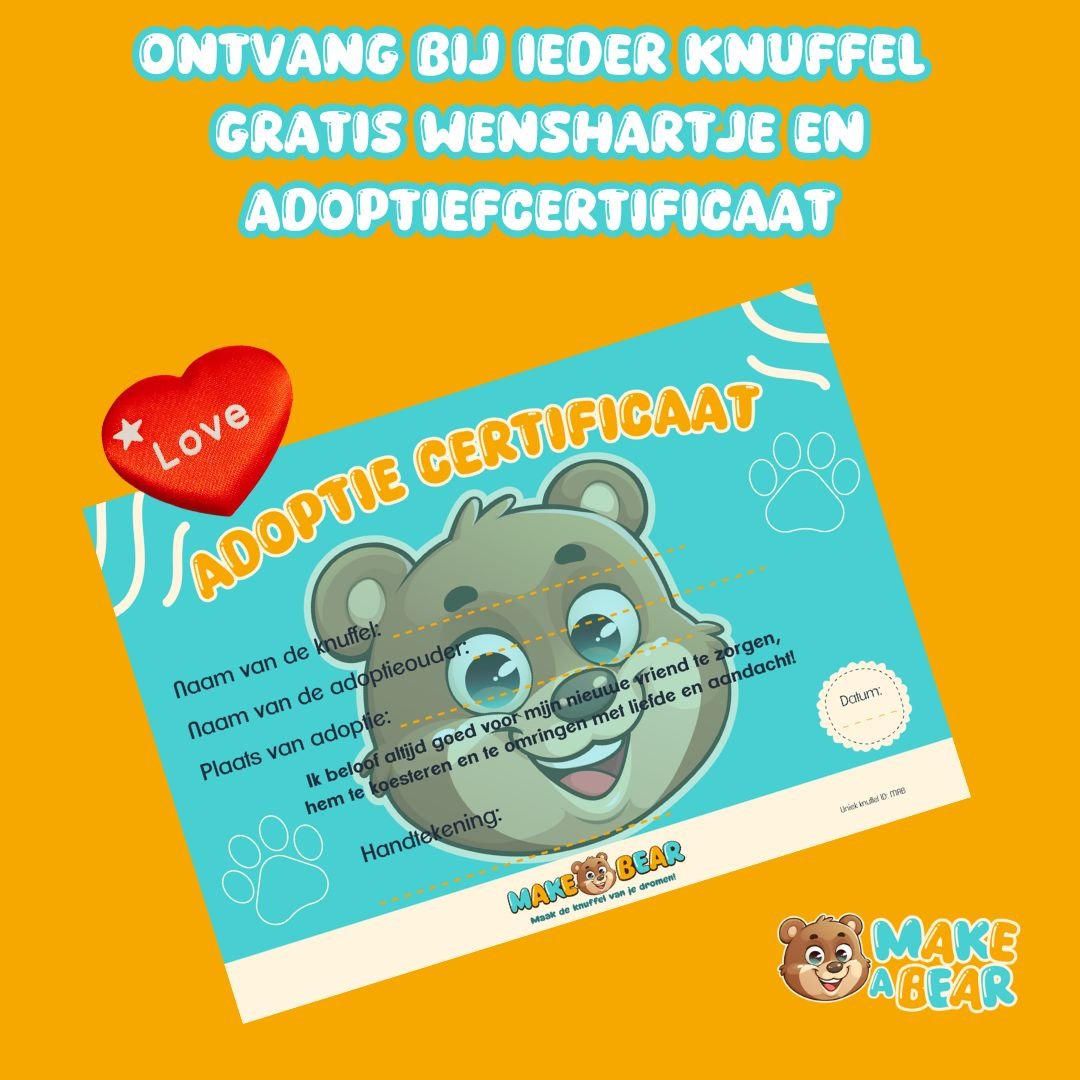 Bella de nijlpaard knuffel - Make a bearBella de nijlpaard knuffel